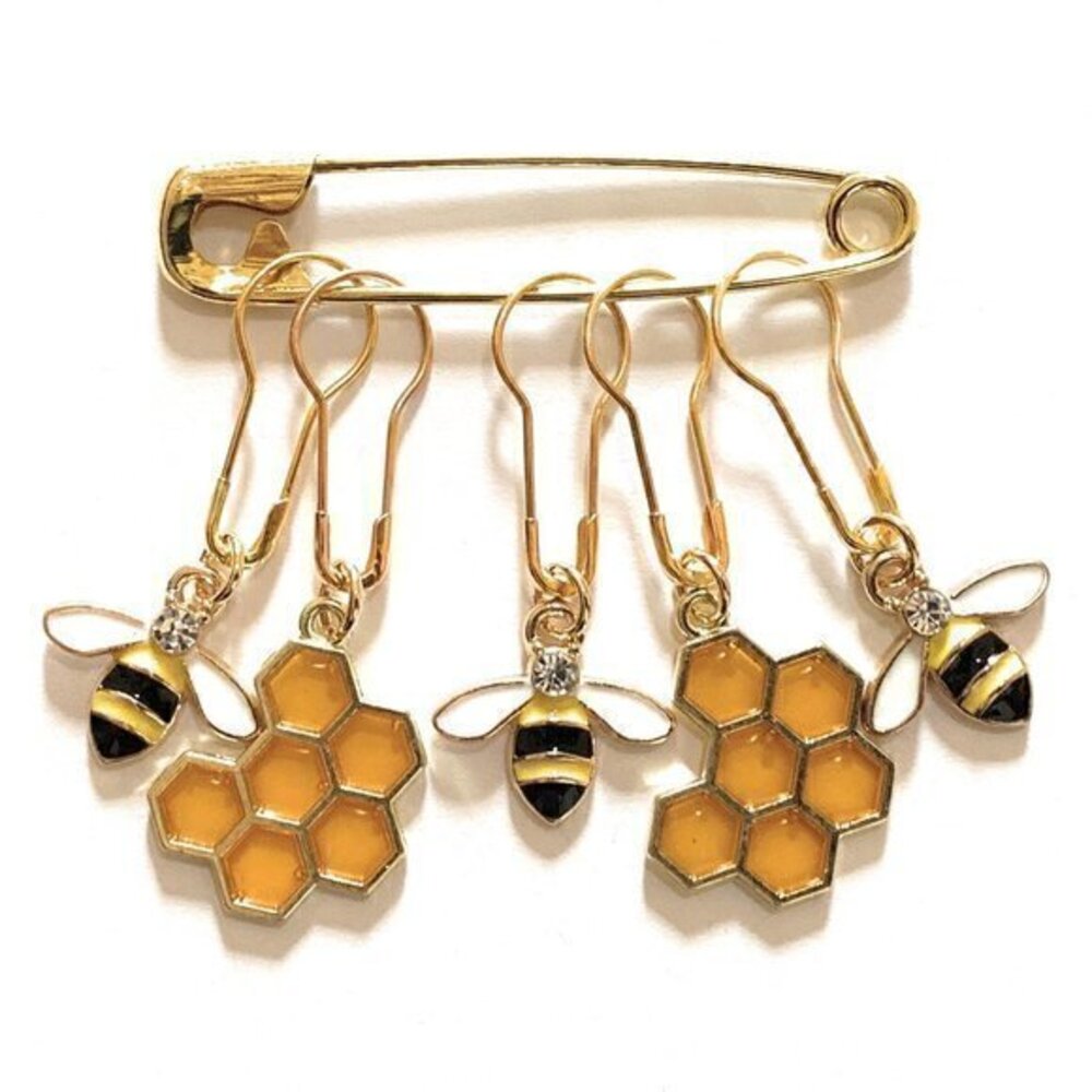 Bee Stitch Markers Knitting Crochet Gifts Knitters Accessories Items Tools